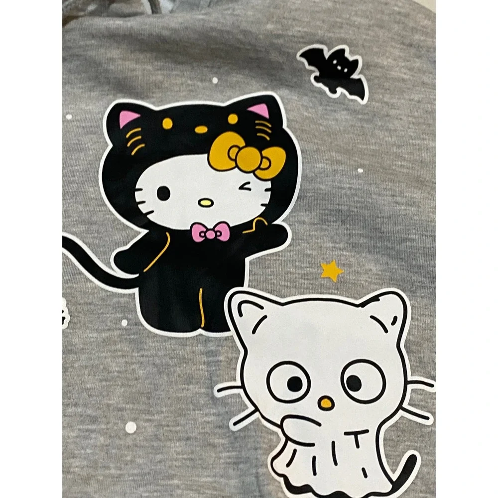 Hello Kitty and Friends Halloween Hoodie and Joggers Set Gray Youth? M/XS